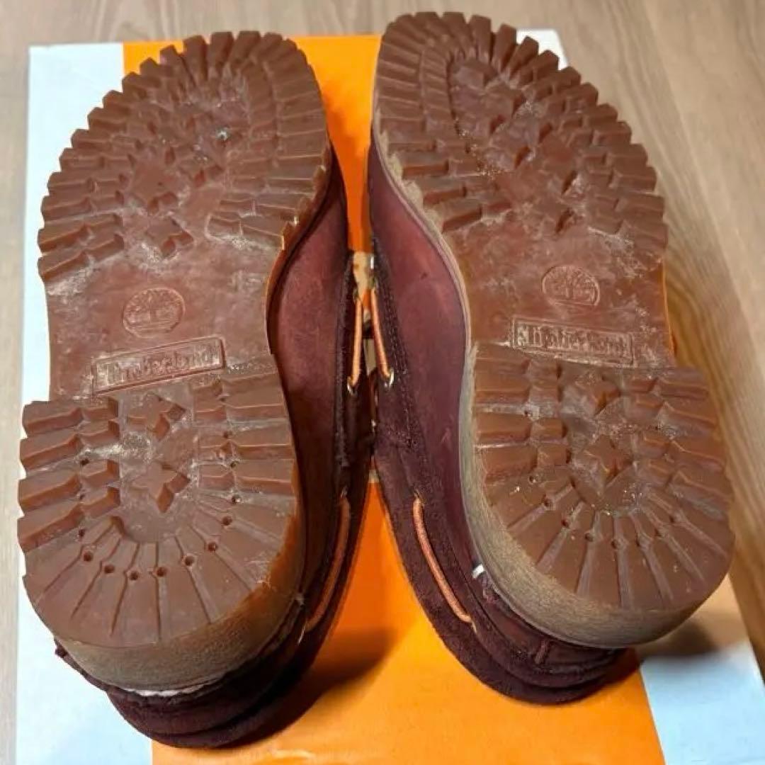 ティンバーランド timberland デッキシューズ 3 eye バーガンディ