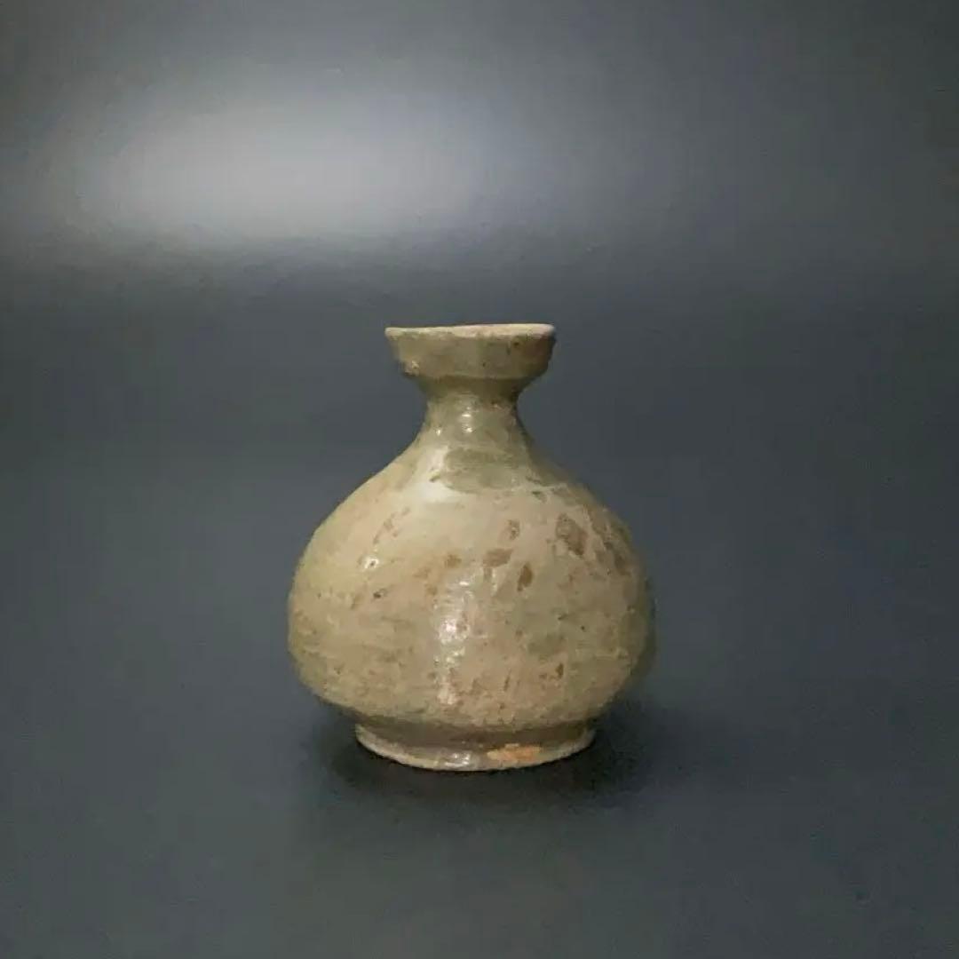 高麗青磁　小壺　油壺　韓国　朝鮮　高さ8cm R1391ダM