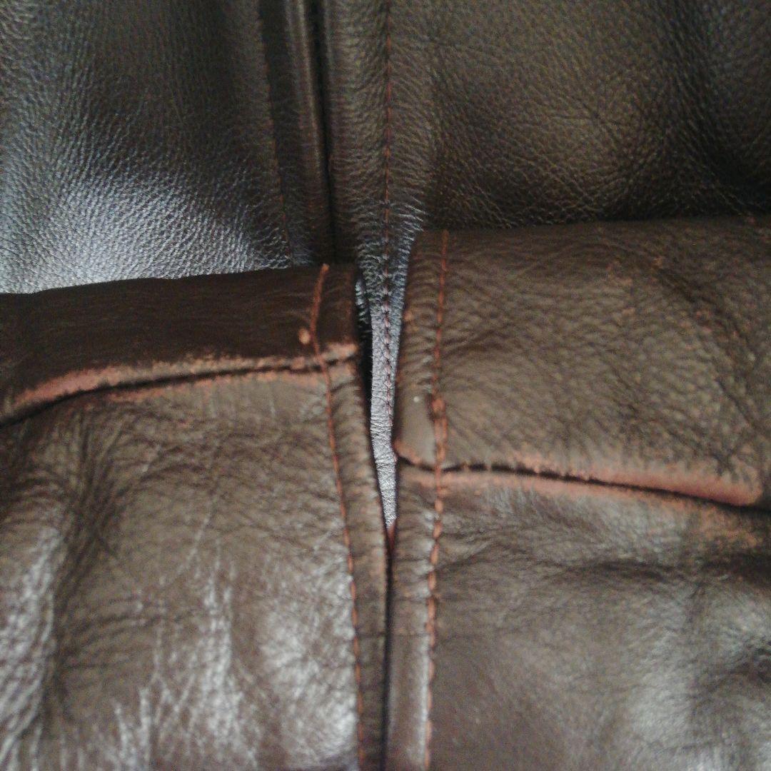 Schott 681ブラウン36  ライダースJK