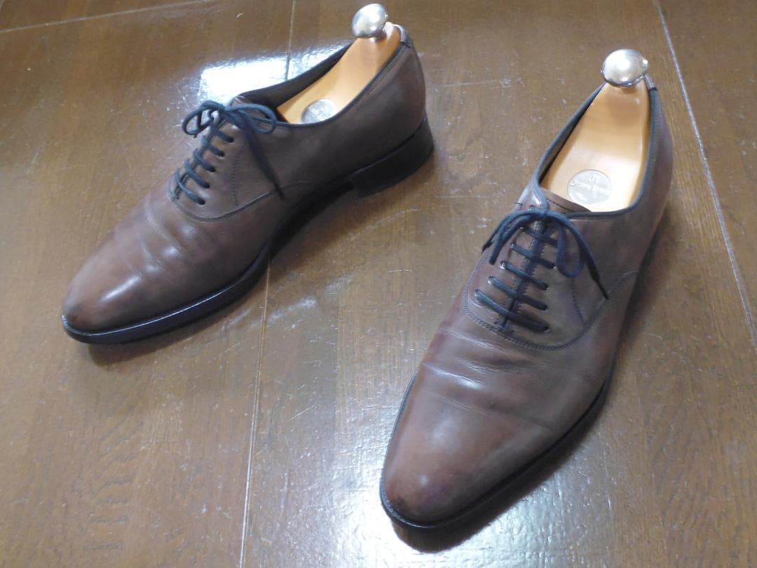 ぐ*け様 ジョンロブ　ガルニエ２　７D　茶　ブラウンミュージアムカーフ