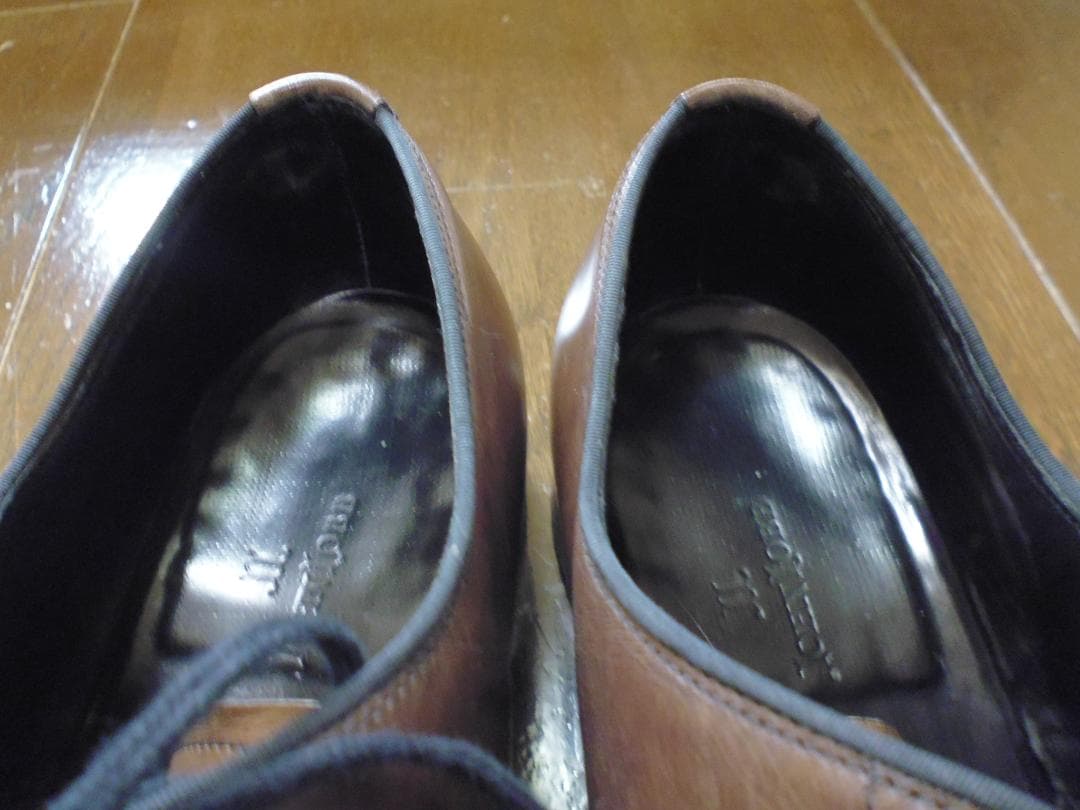 ぐ*け様 ジョンロブ　ガルニエ２　７D　茶　ブラウンミュージアムカーフ