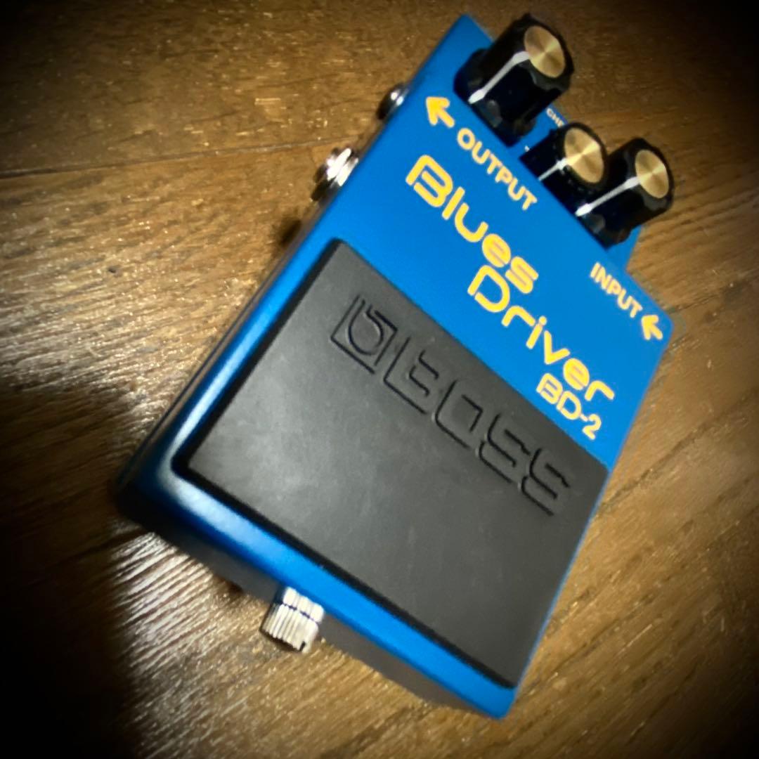 【美品】BOSS BD-2 (交換用ボトムプレート、銀ネジ付)