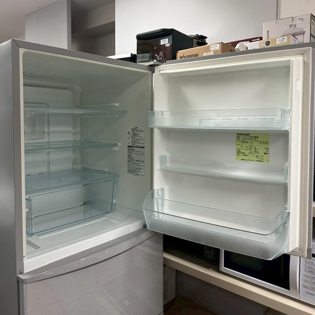 iΦ TOSHIBA 冷凍冷蔵庫 置けちゃうスリム GR-E34N 340L ②