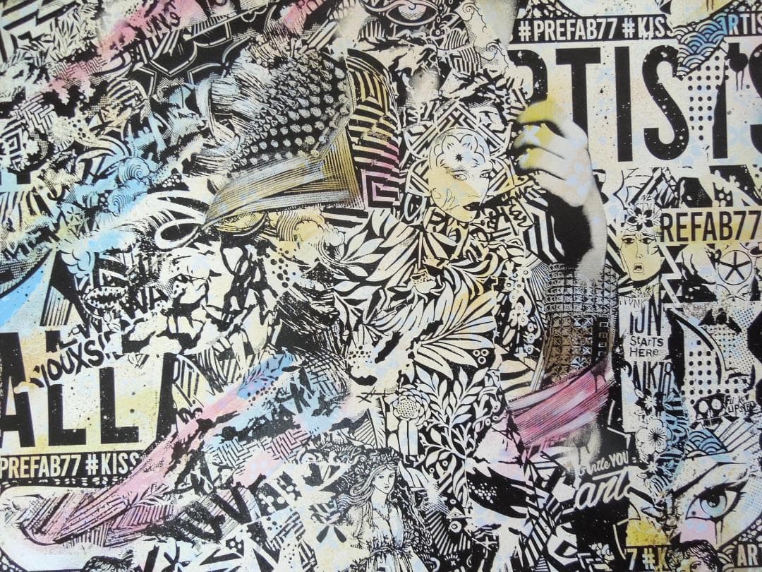 激レア　スペシャル　世界10枚限定　prefab77　直筆サイン　banksy