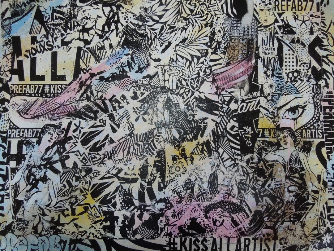 激レア　スペシャル　世界10枚限定　prefab77　直筆サイン　banksy