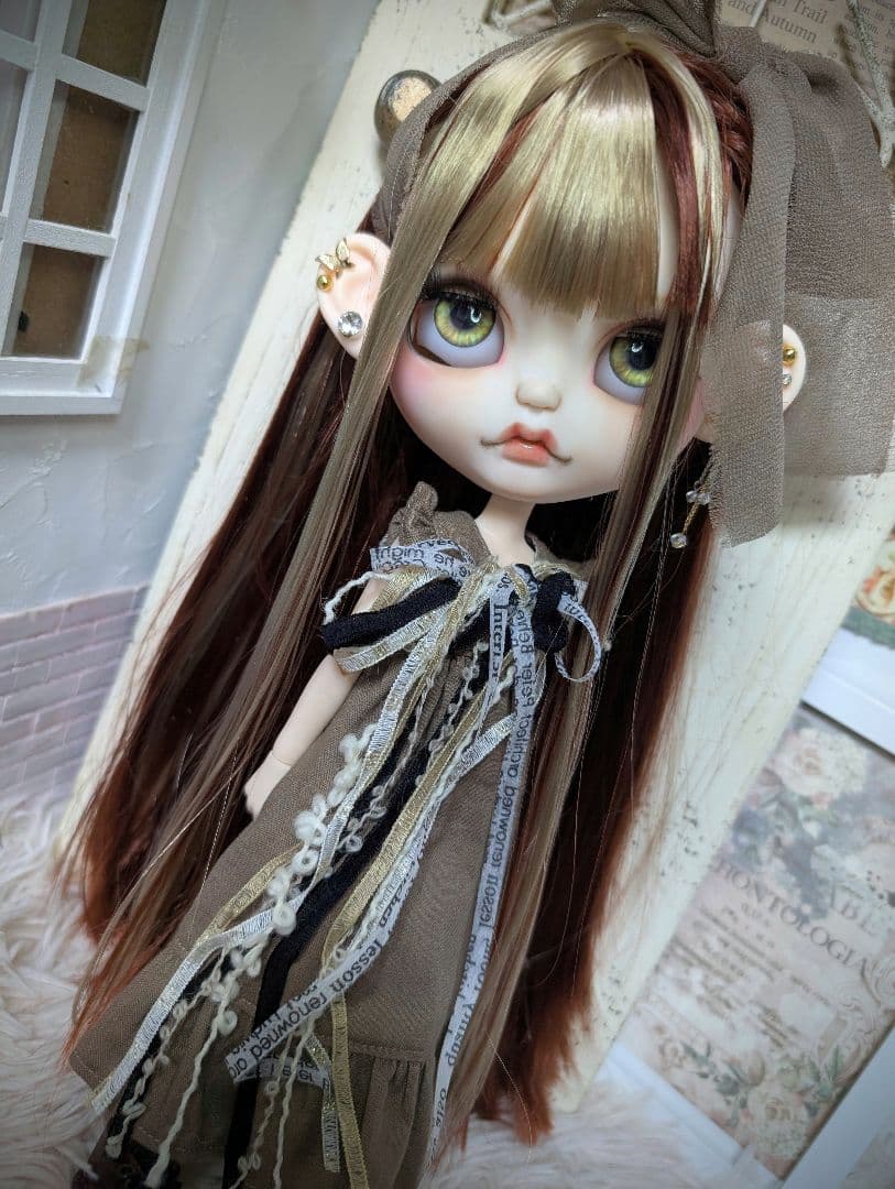 にゃん❁︎アイシードール❁︎カスタム❁︎首傾げボディ❁︎フルセット