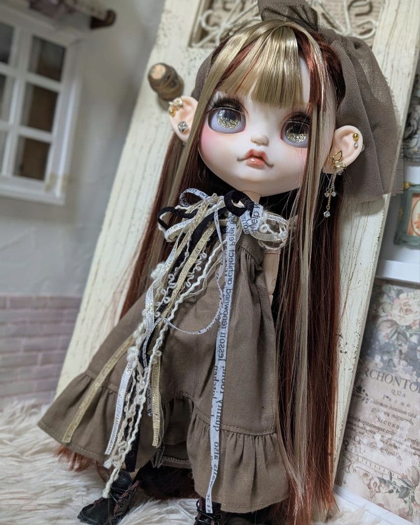 にゃん❁︎アイシードール❁︎カスタム❁︎首傾げボディ❁︎フルセット