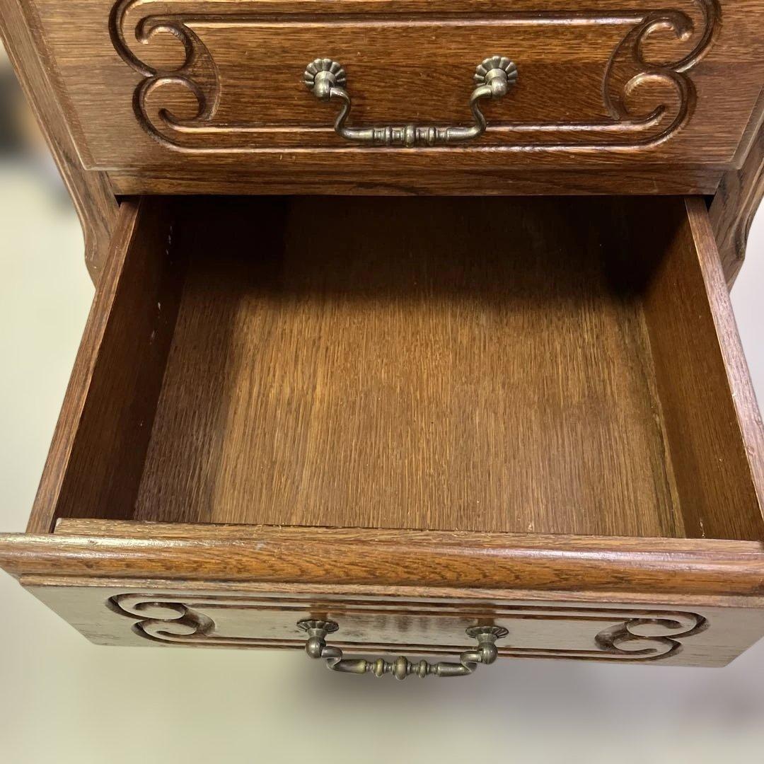 【三越製作所】◇電話台◆ヴィンテージ◇ルーマニア製◆オーク材