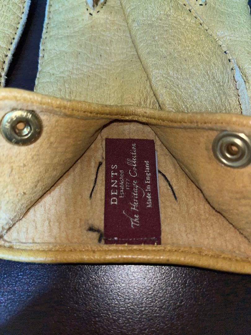 デンツ！人気の裏地なしペッカリーグローブ！Cork色　サイズ8 現定価11万円