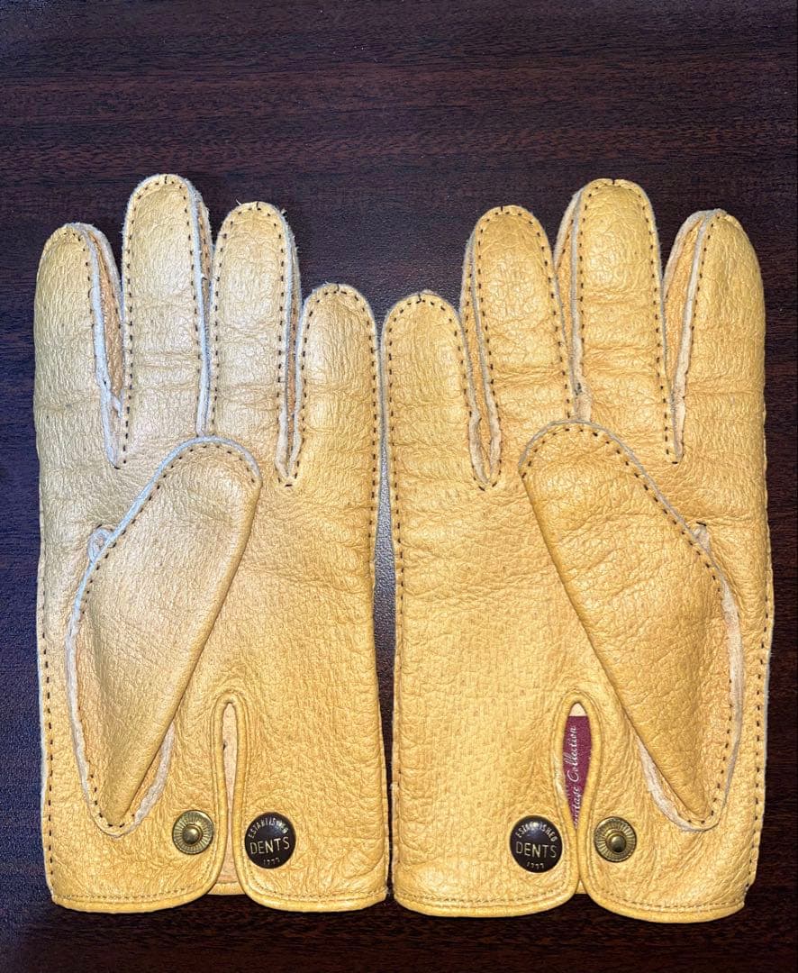 デンツ！人気の裏地なしペッカリーグローブ！Cork色　サイズ8 現定価11万円
