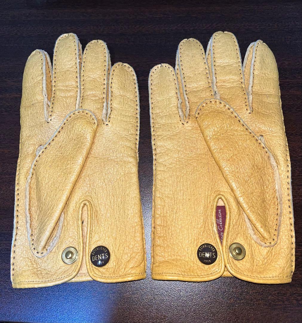 デンツ！人気の裏地なしペッカリーグローブ！Cork色　サイズ8 現定価11万円
