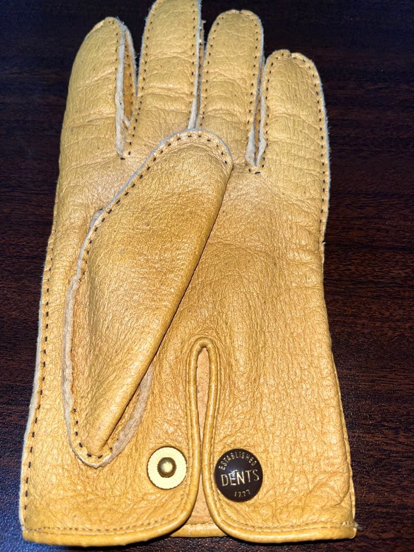 デンツ！人気の裏地なしペッカリーグローブ！Cork色　サイズ8 現定価11万円