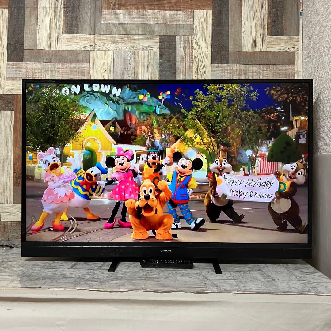 即日受渡❣️全国送料込MAXZEN 50型TV。ゲームモード&外付HDD録画対応