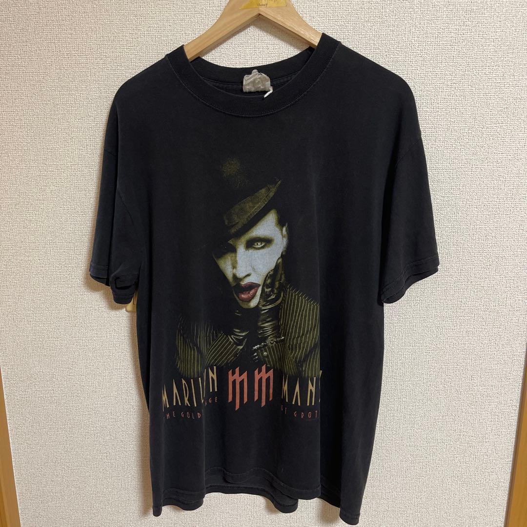 K*様 Marilyn Manson グラフィックTシャツ ブラック large