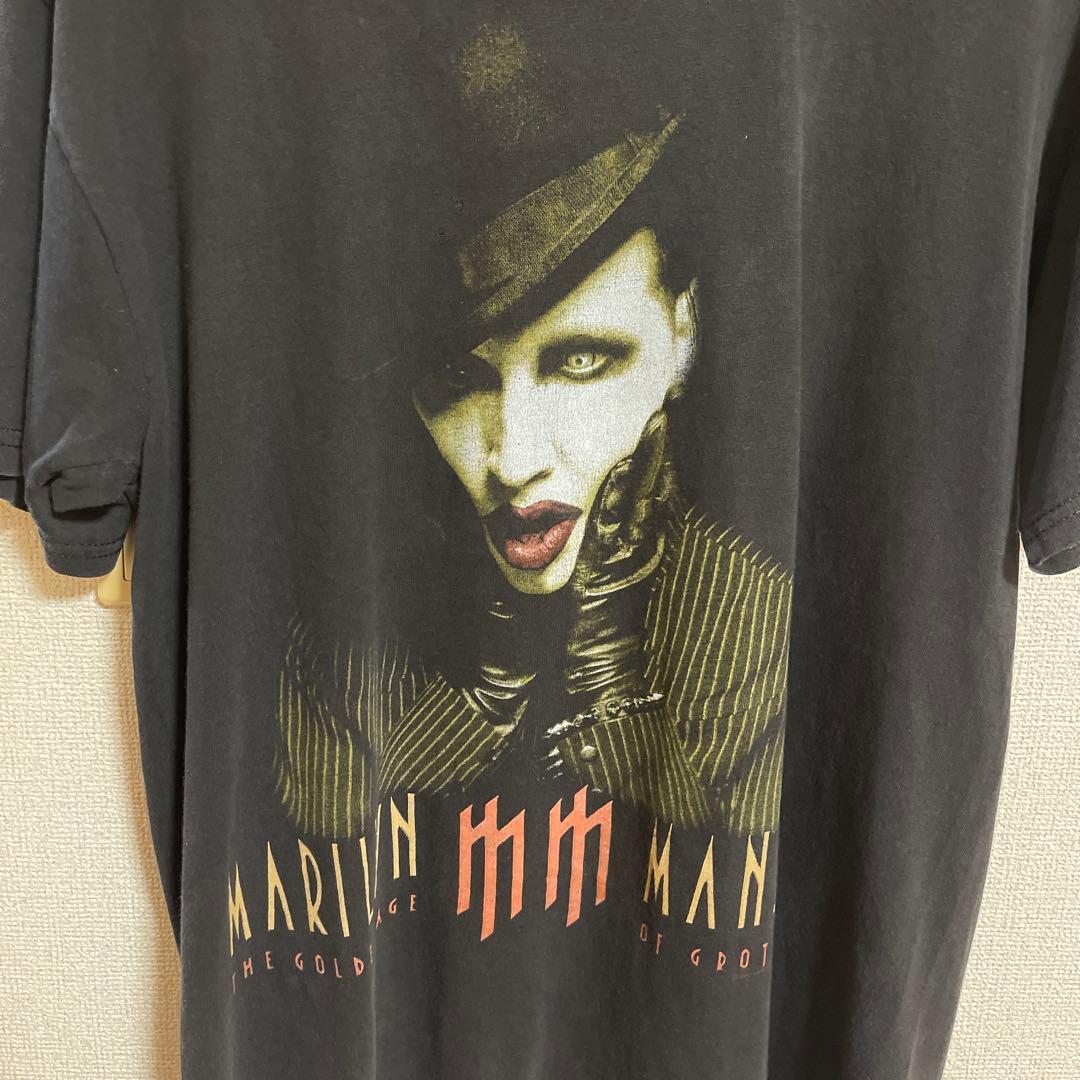 K*様 Marilyn Manson グラフィックTシャツ ブラック large