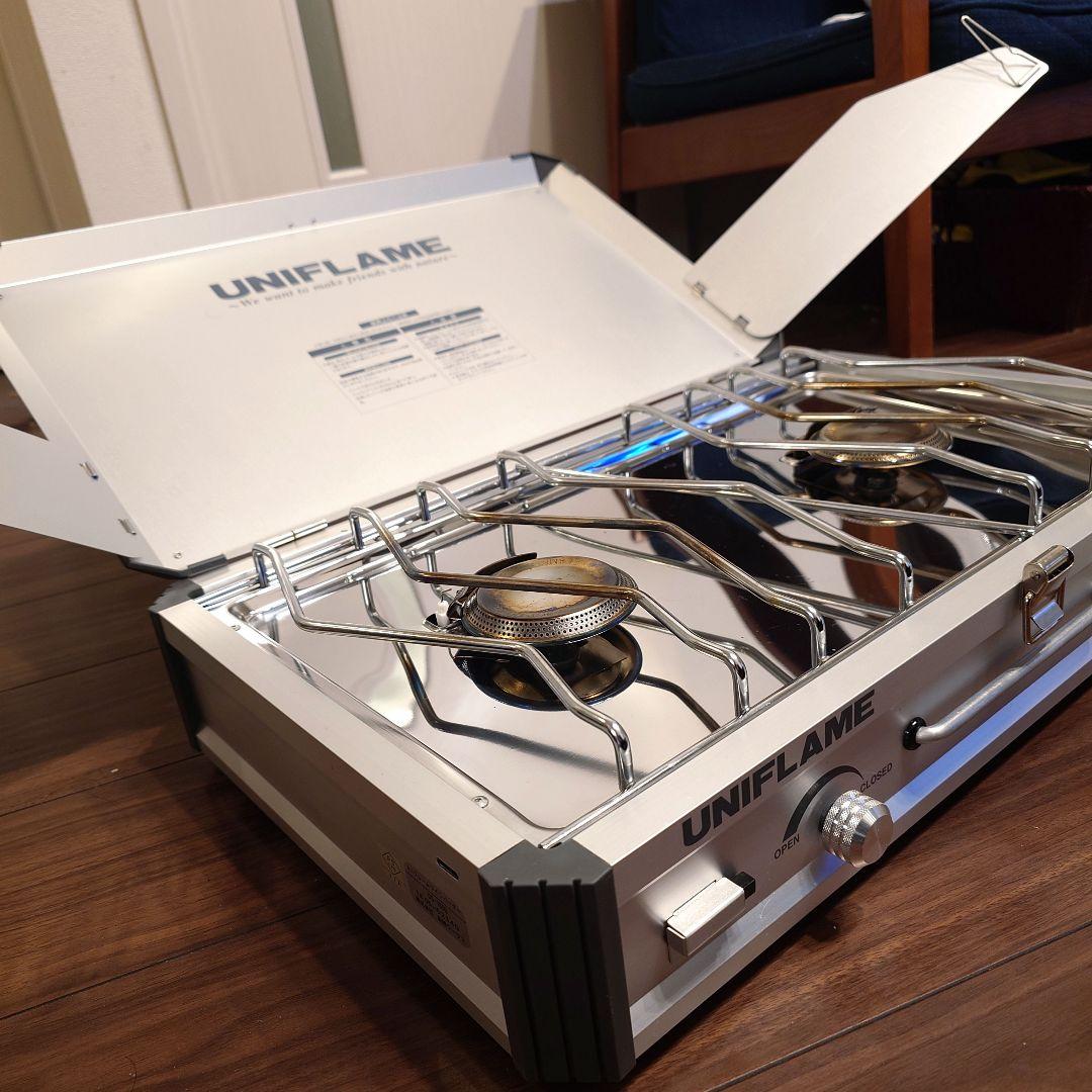 UNIFLAME ツーバーナーコンロ US-1900 専用収納袋付き