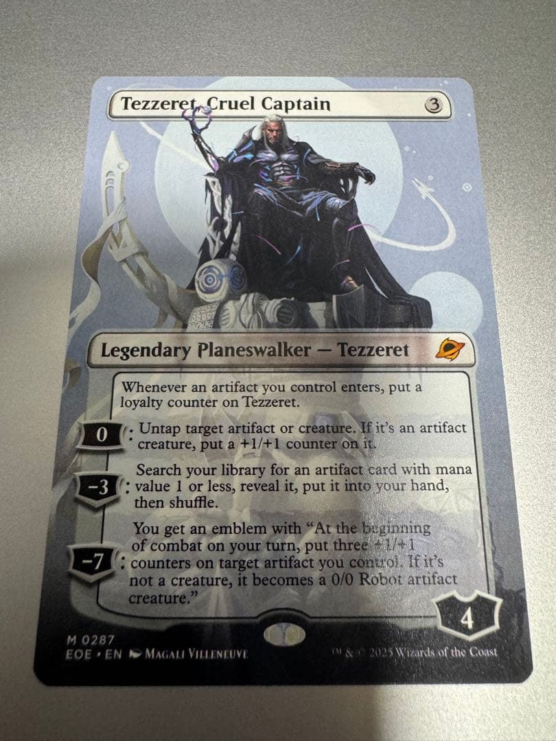 MTG non FOIL英語版 冷酷な船長、テゼレット ボーダーレス版