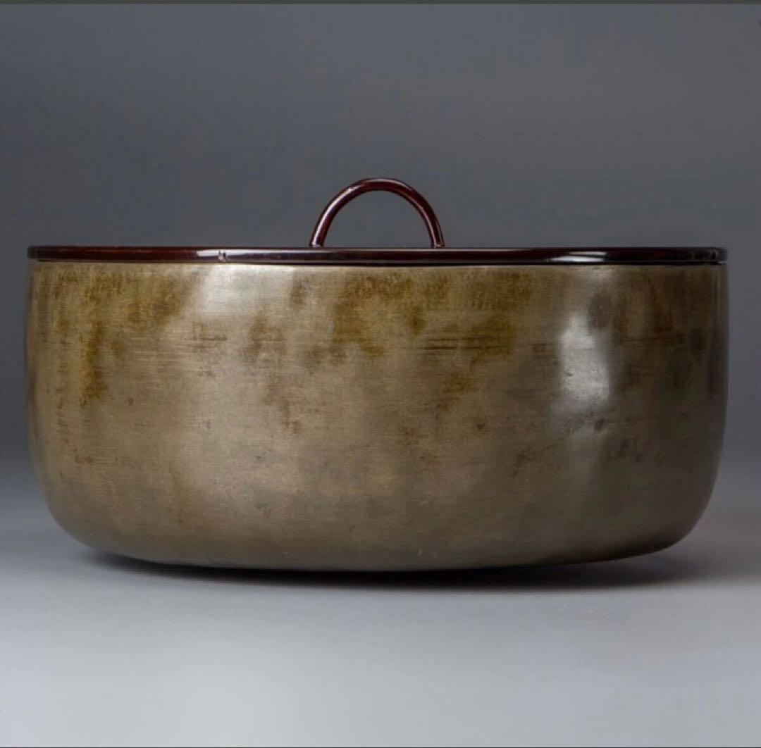 南蛮　砂張　水指　益田鈍翁　旧蔵品　検) 茶道具　表千家　裏千家　花器　茶道