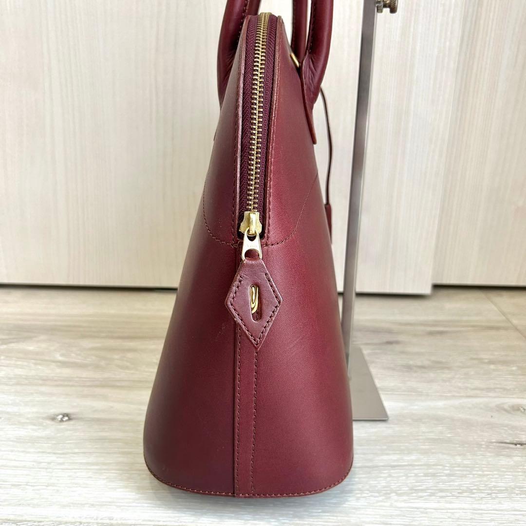 【美品】ソメスサドル　ハンドバッグ　ショルダーバッグ　ボルドー　2way