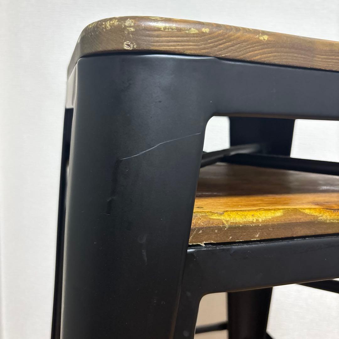 木製スツール2脚セット