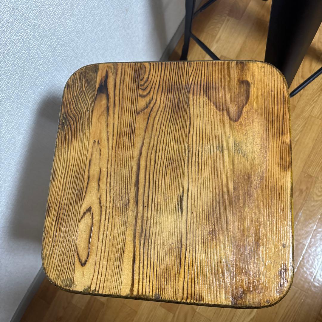 木製スツール2脚セット
