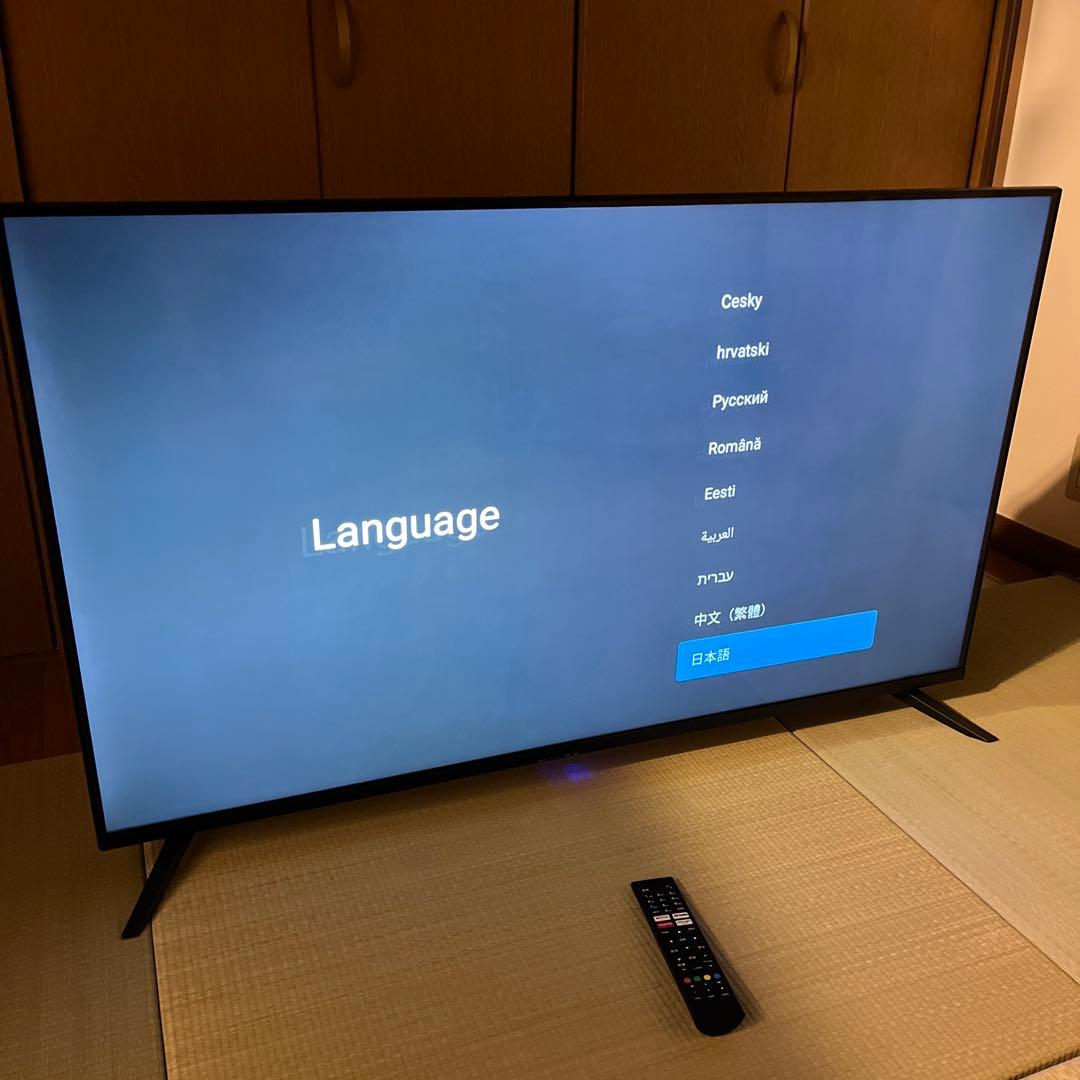 50型4K対応チューナーレススマートテレビ　TSM-5001U4K　2022年製