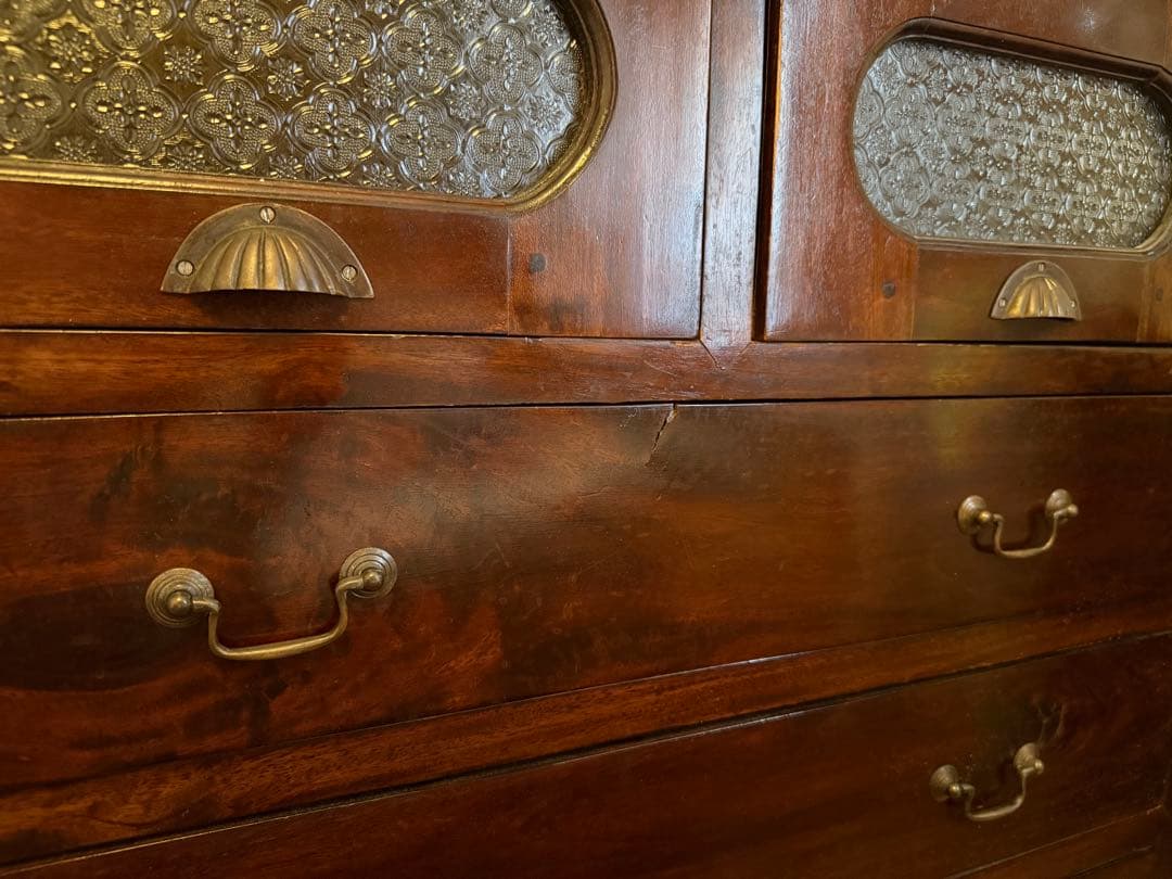 アンティーク木製タンス 5引き出し