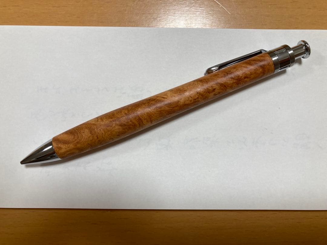 新品未使用 工房楔 ペンシル楔 花梨こぶ杢 ②