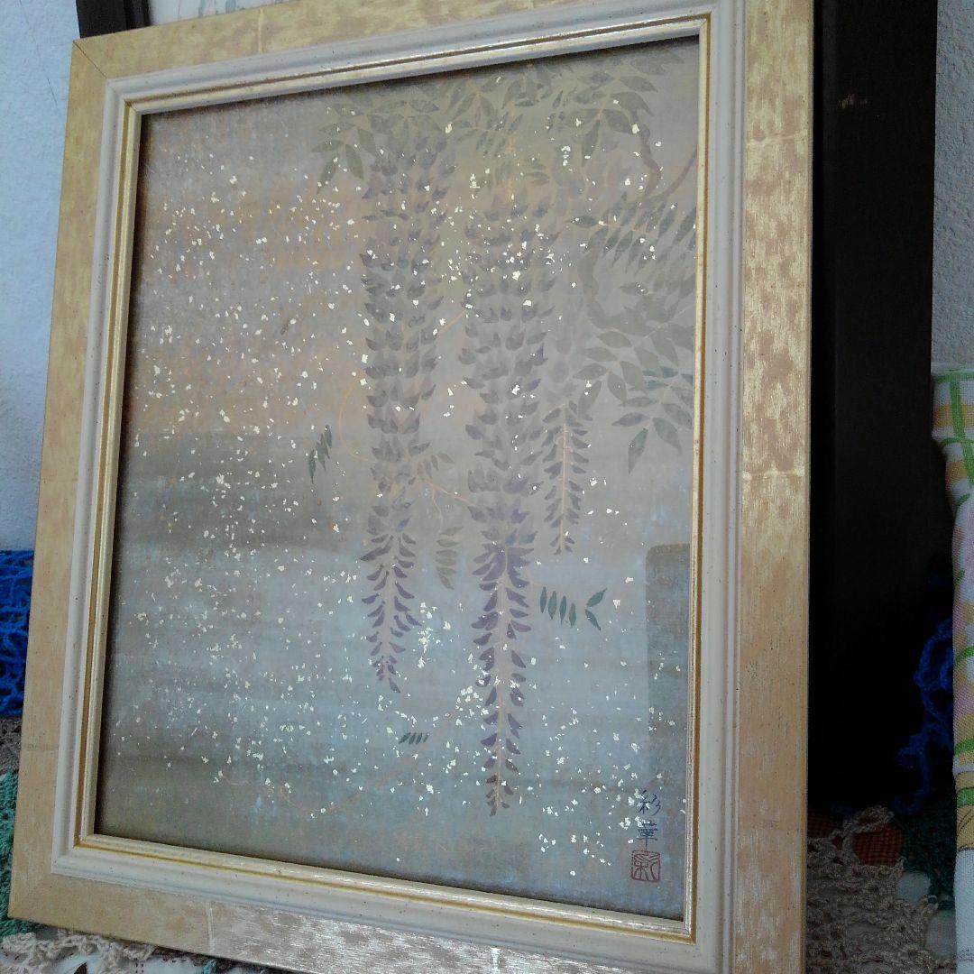 日本画　夕立の後