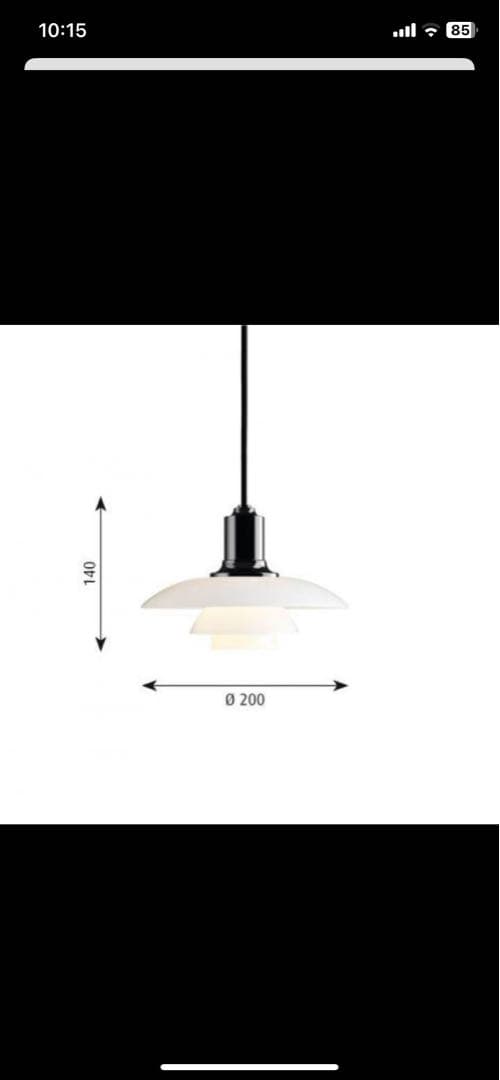 正規品 Louis Poulsen PH 2/1 pendant ブラック