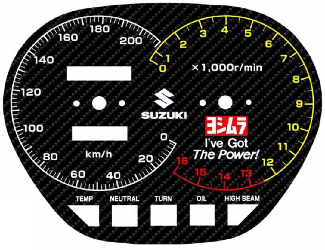 ワンオフ♪GSX−S刀(カタナ)用オリジナルメーターパネル♪7501100