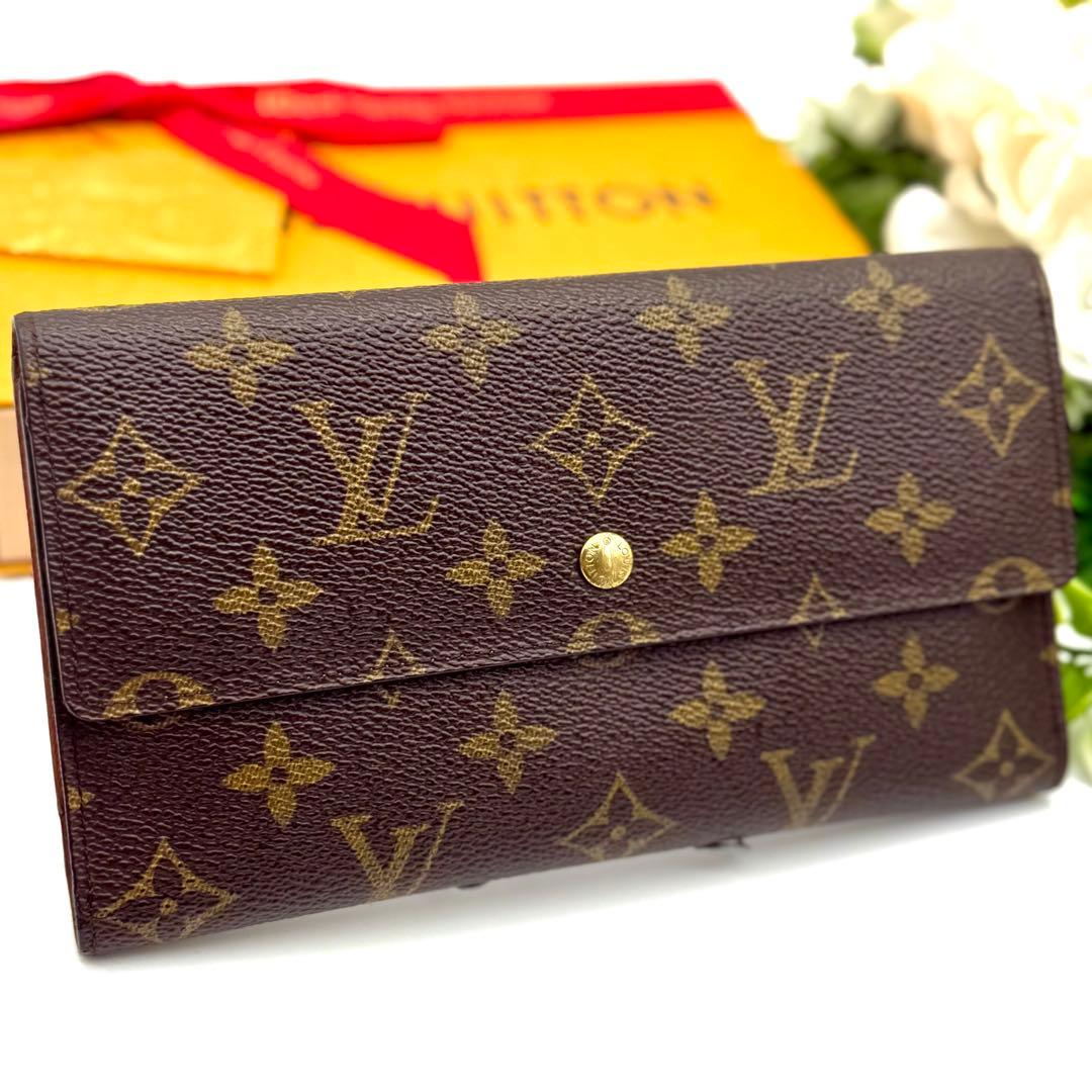 極上美品❣️ルイヴィトン モノグラム インターナショナル 長財布 O57
