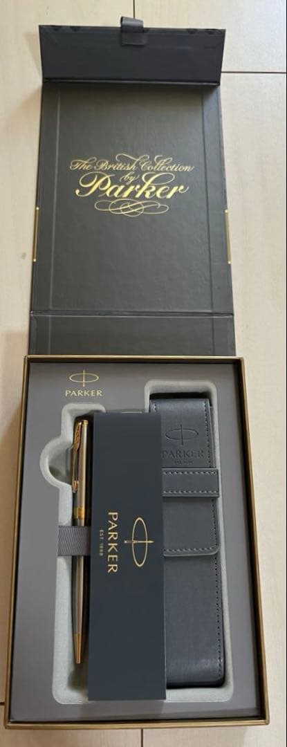 PARKAR ソネットステンレススチールGTボールペン　ペンケース付き