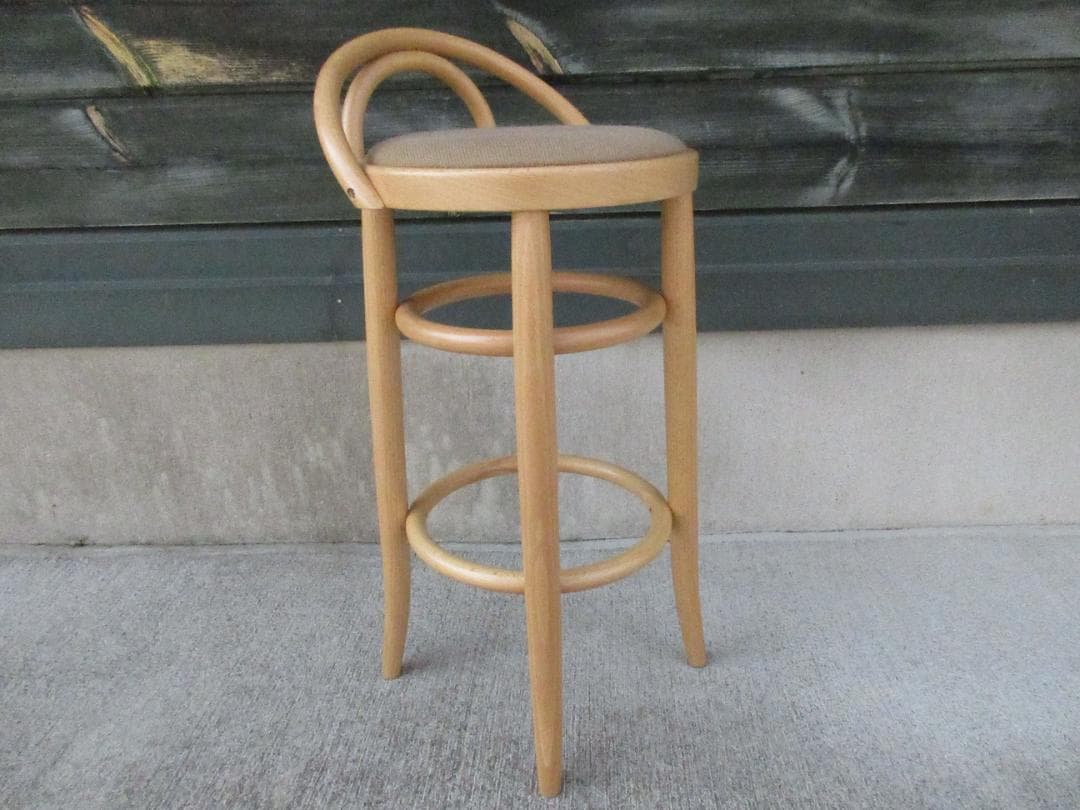 ★秋田木工アキモク曲木ベントウッドチェア2091-U/カウンターチェア