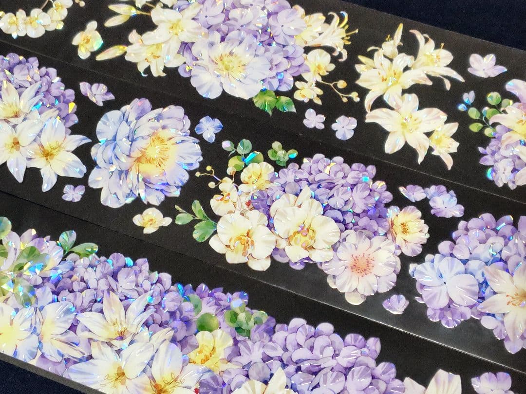 切売 1178★ 海外 マスキングテープ マステ PET 装飾 花 贝壳光