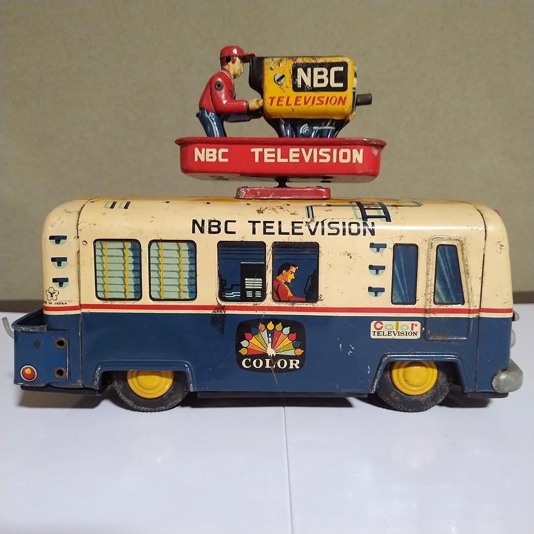 ヤ*ン様 ヨネザワ NBCテレビ 中継車 ブリキ