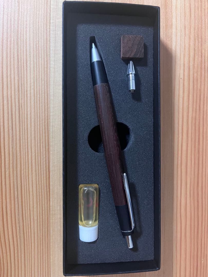 旧型　野原工芸　シャーペン　紫檀　固定式口金