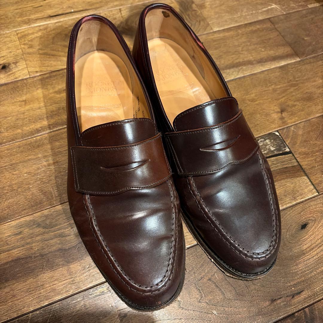 CROCKETT&JONES ダークブラウン レザー ローファー※送料込