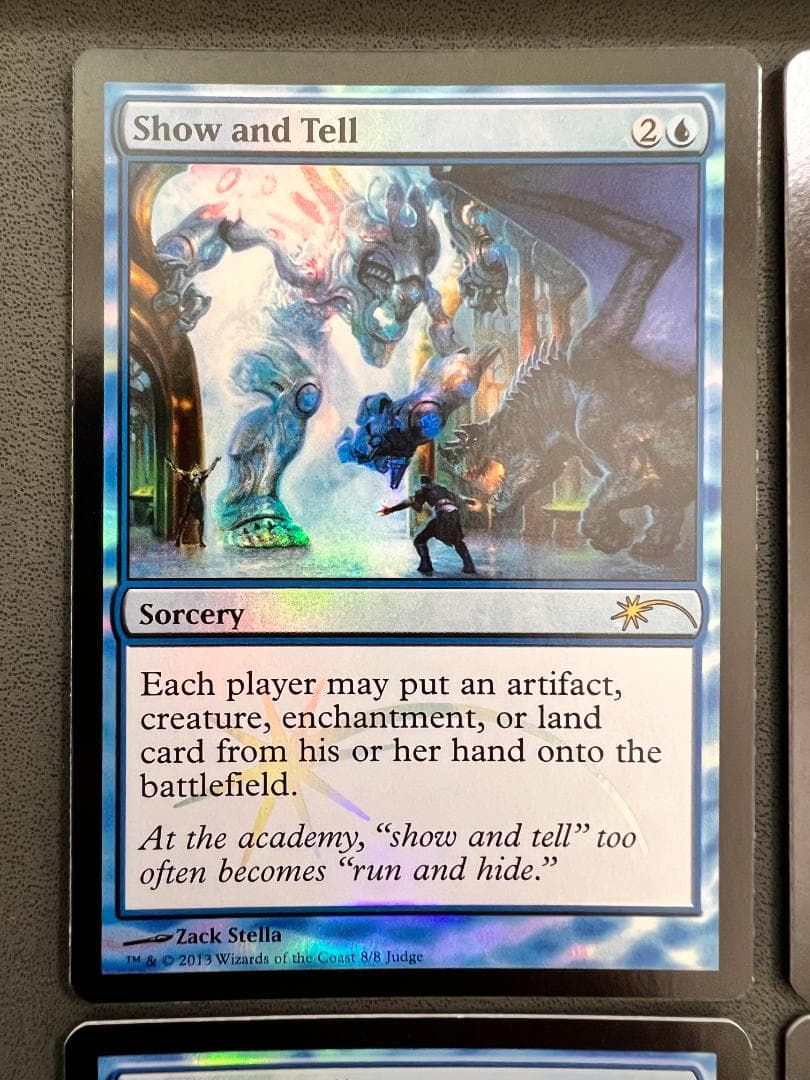 foil「ジャッジ褒賞」実物提示教育/Show and Tell　英語４枚