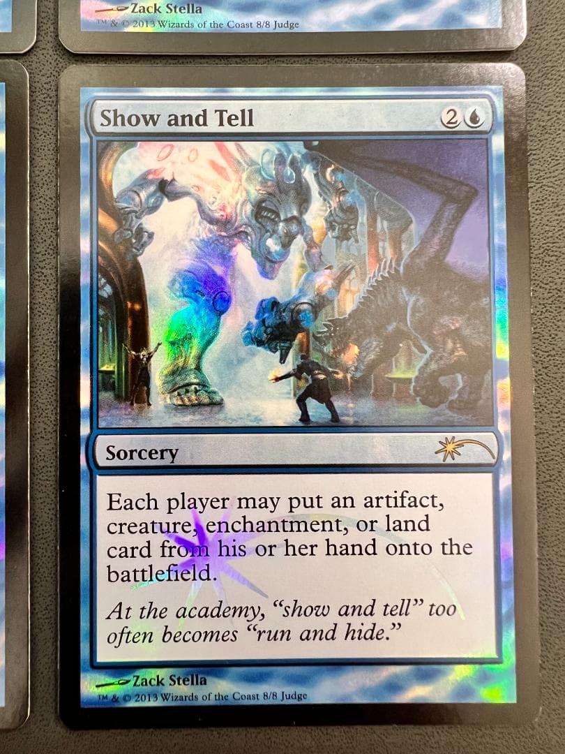 foil「ジャッジ褒賞」実物提示教育/Show and Tell　英語４枚