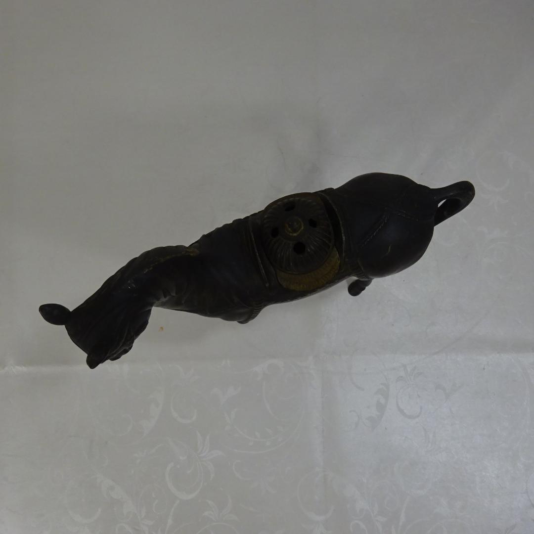 馬の香炉 約25cm ブロンズ 干支 置物