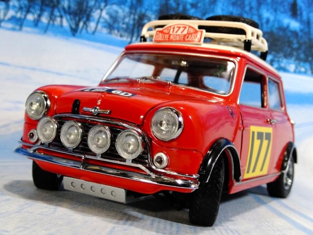 1/18 京商 モーリス ミニ クーパー 1275S　'67 モンテカルロラリー