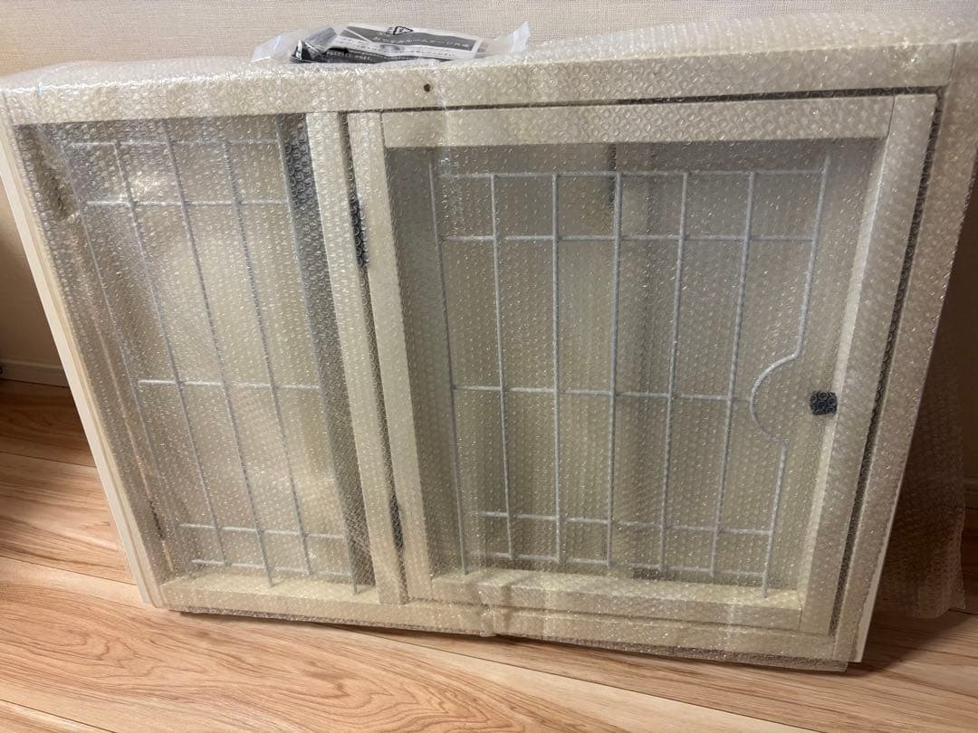 【未使用】おやすみルームケージM ホワイト 木製 小型犬