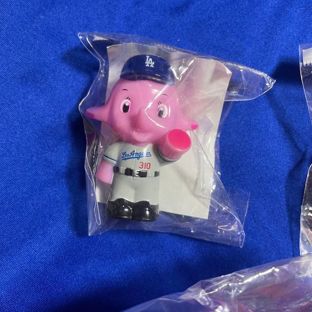 サトちゃん サトコちゃん 貯金箱と指人形フィギュア ソフビ LAドジャースセット