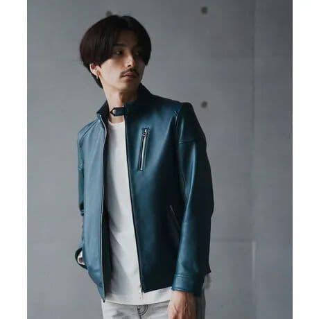 ラトルトラップ 　シープレザー シングルライダースジャケット　LLサイズ