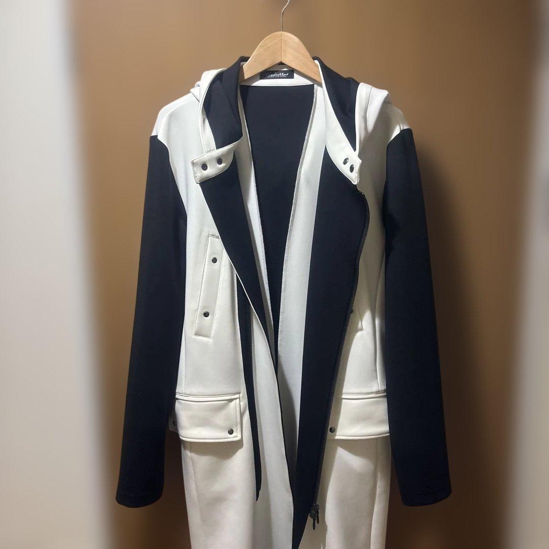 m*4様 美品　TORNADO MART バイカラー　ロングコート