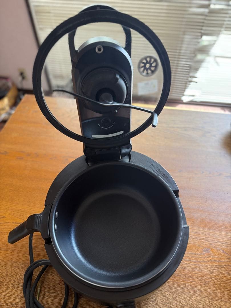 AINX 自動調理機能付き電気鍋 ブラック