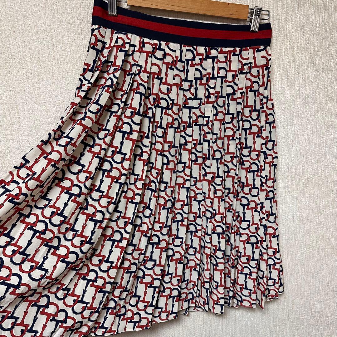 【専用　他者購入不可】GUCCI シェリーライン ホースビット プリーツスカート