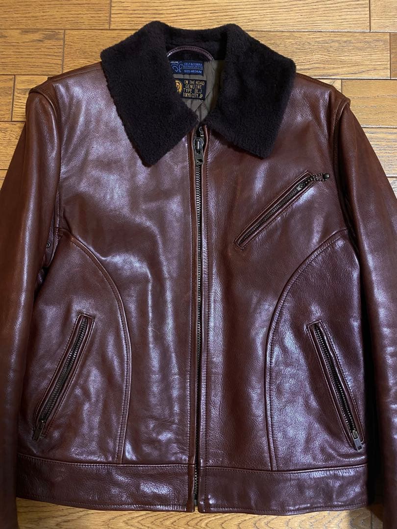 限定値下ケルトアンドコブラCelt&CobraムートンボアレザージャケットM