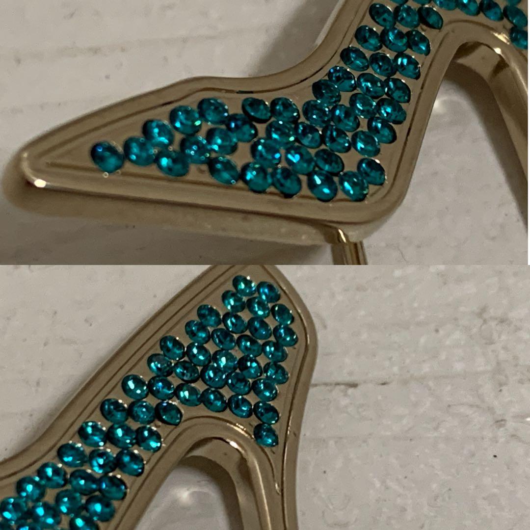 Farragamo VINTAGE ITALY製 パンプスデザイン ピンブローチ